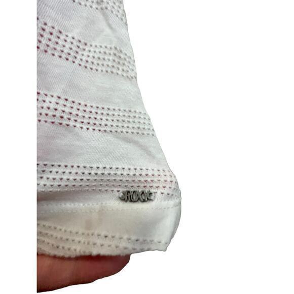 NWT ROXY Big Girls' Tea Time Dress White Crochet Top Dress & Coral‎ Tank Under - Picture 7 of 13